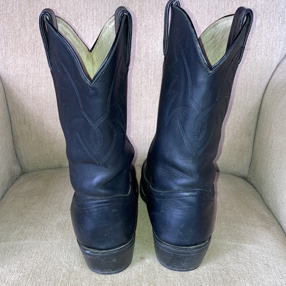 DURANGO Mens Black Oil Resistant Leather Western 11” Boots Size 11EE - Picture 7 of 12